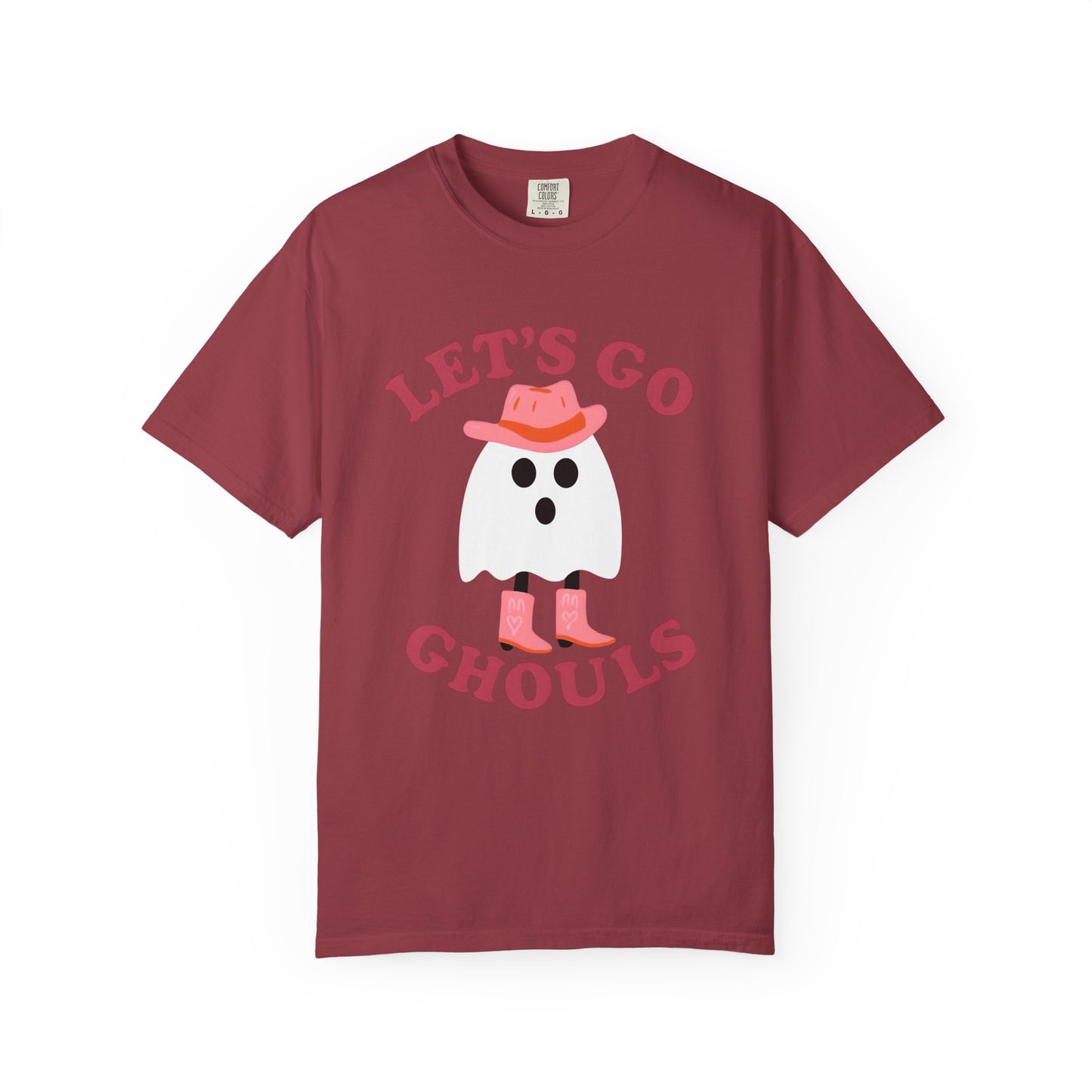 Unisex Garment-Dyed T-shirt Pepper Let's Go Ghouls Western Boots Ghost Halloween