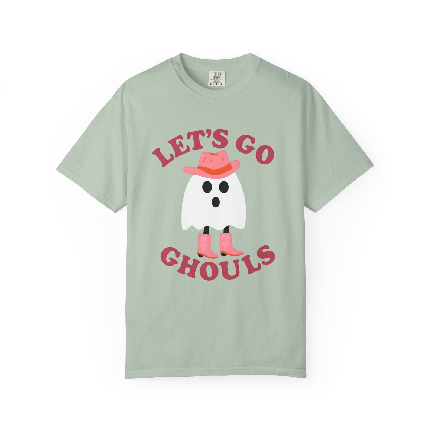 Unisex Garment-Dyed T-shirt Pepper Let's Go Ghouls Western Boots Ghost Halloween
