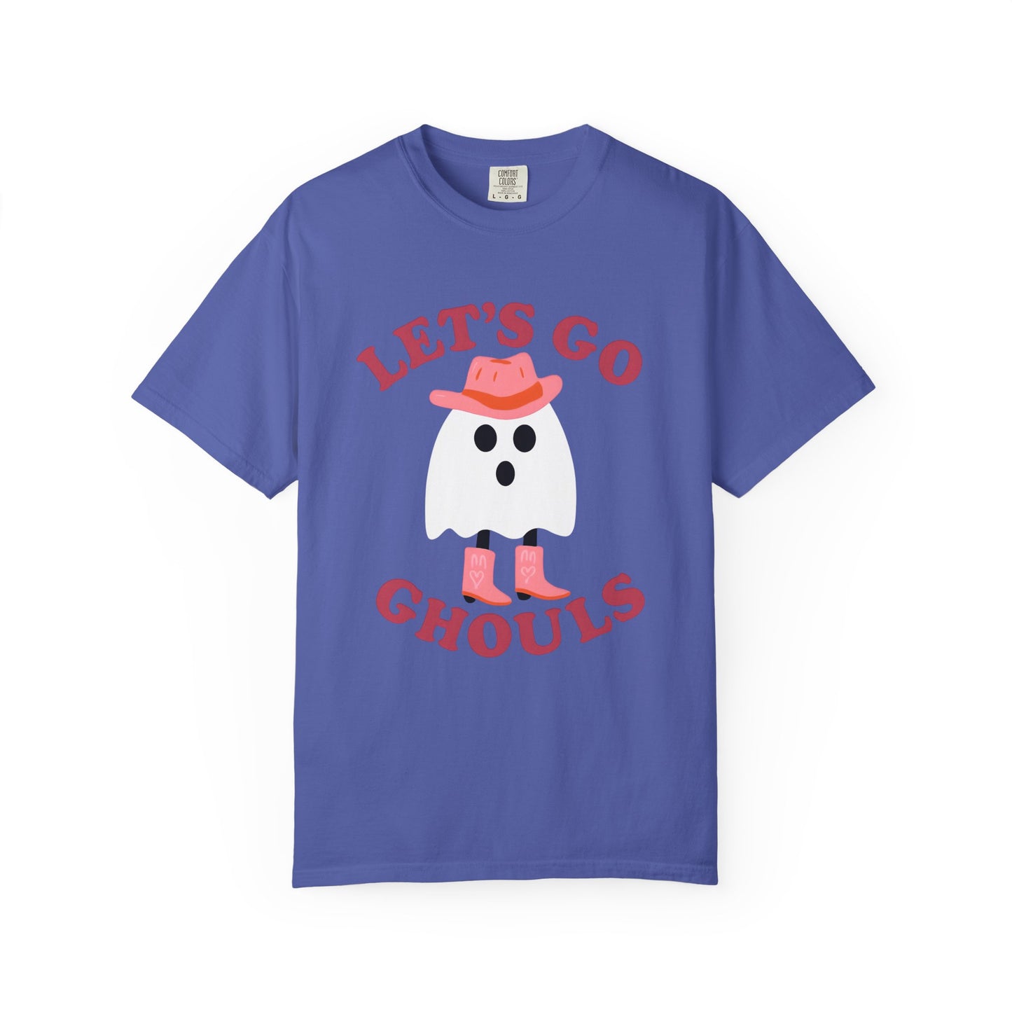 Unisex Garment-Dyed T-shirt Pepper Let's Go Ghouls Western Boots Ghost Halloween