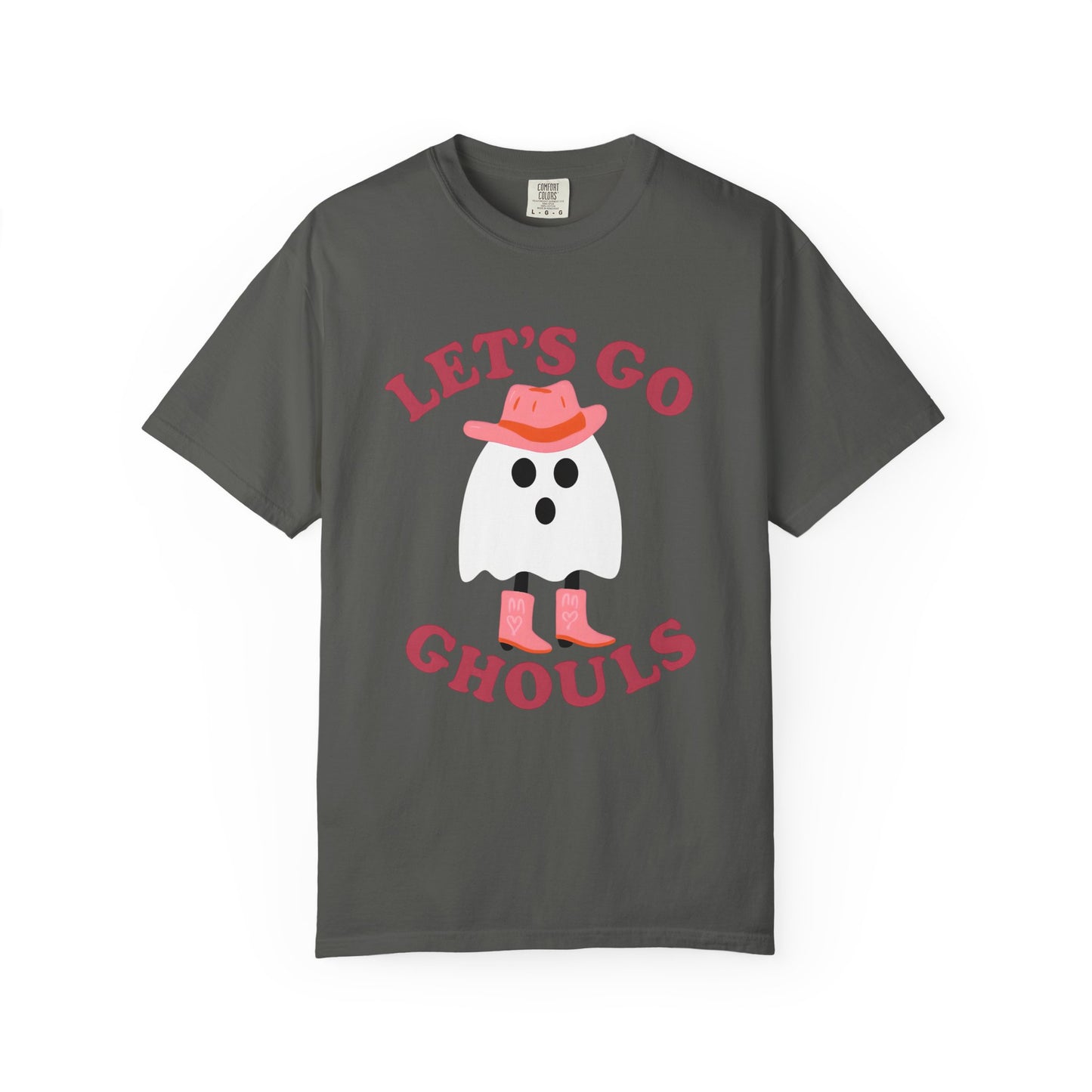 Unisex Garment-Dyed T-shirt Pepper Let's Go Ghouls Western Boots Ghost Halloween