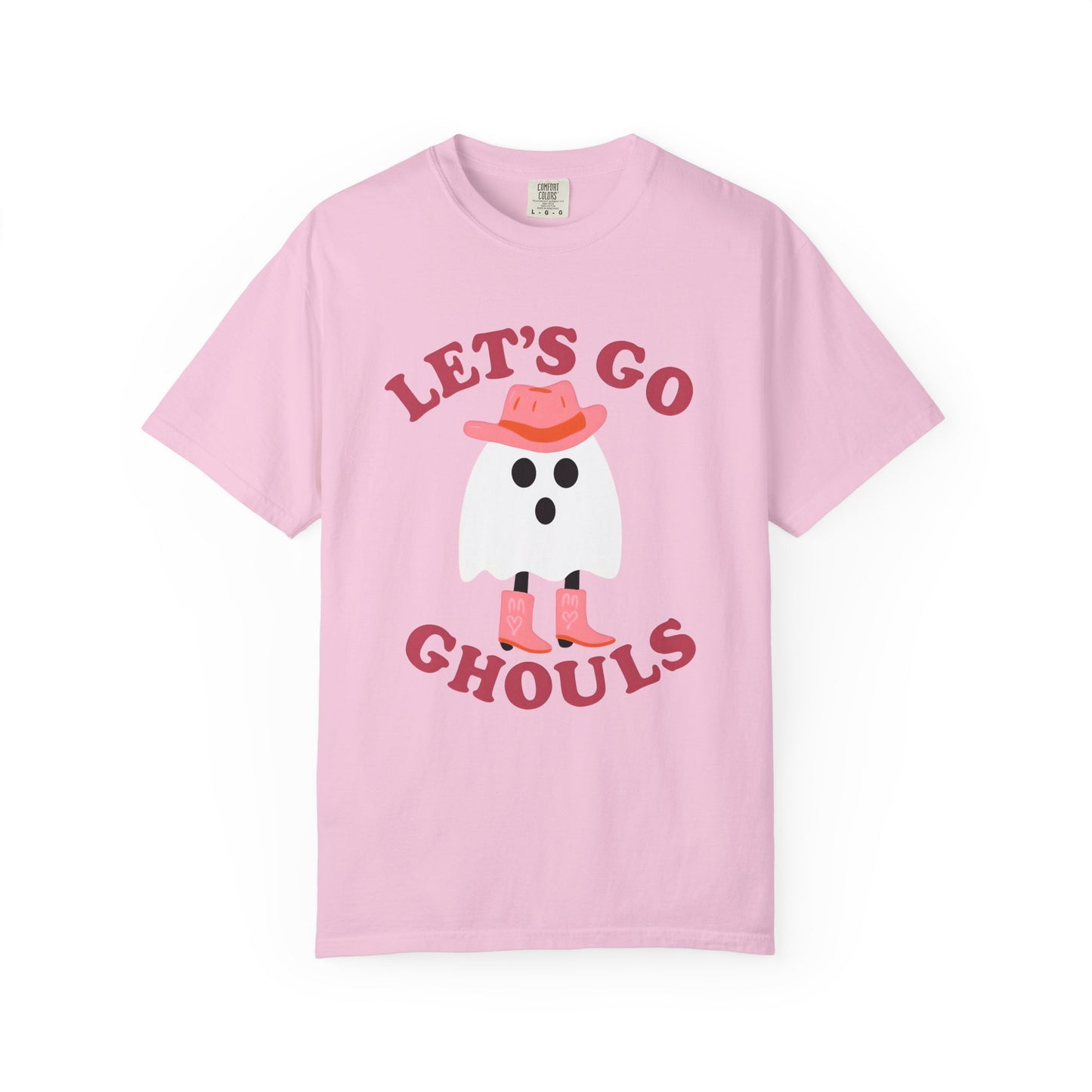 Unisex Garment-Dyed T-shirt Pepper Let's Go Ghouls Western Boots Ghost Halloween