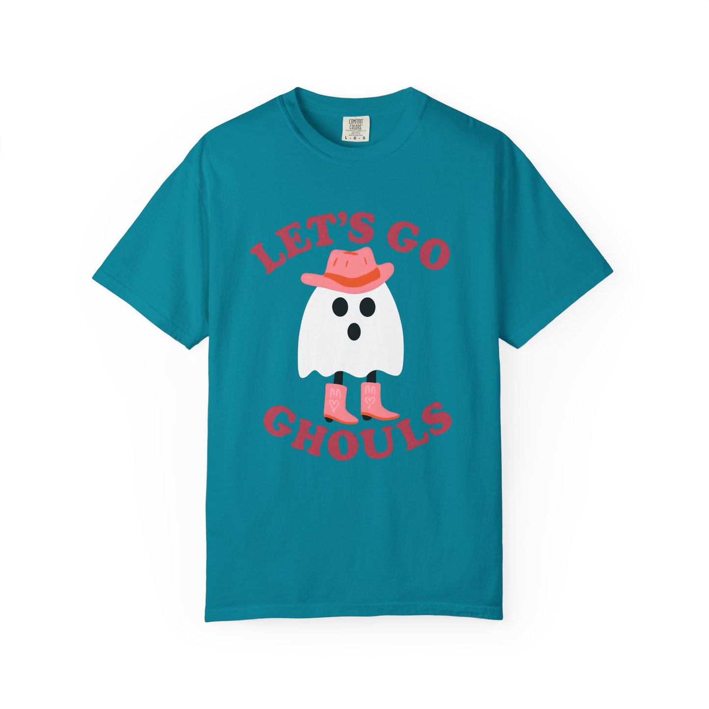 Unisex Garment-Dyed T-shirt Pepper Let's Go Ghouls Western Boots Ghost Halloween