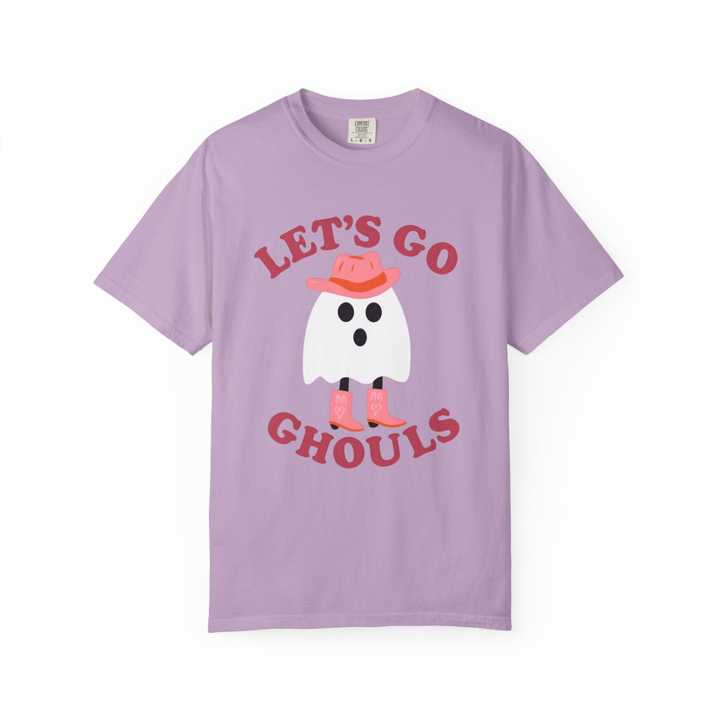 Unisex Garment-Dyed T-shirt Pepper Let's Go Ghouls Western Boots Ghost Halloween