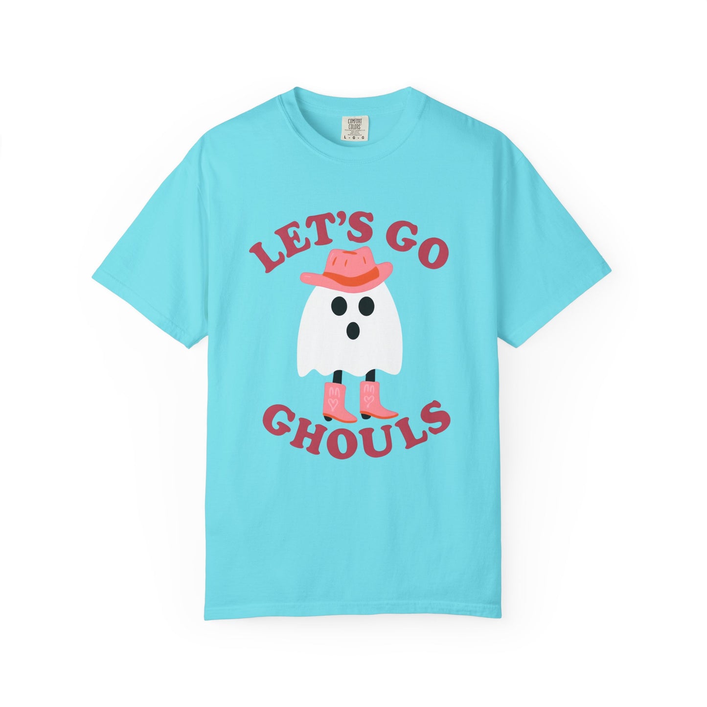 Unisex Garment-Dyed T-shirt Pepper Let's Go Ghouls Western Boots Ghost Halloween