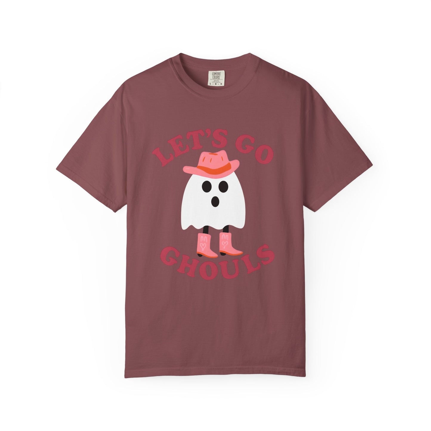 Unisex Garment-Dyed T-shirt Pepper Let's Go Ghouls Western Boots Ghost Halloween