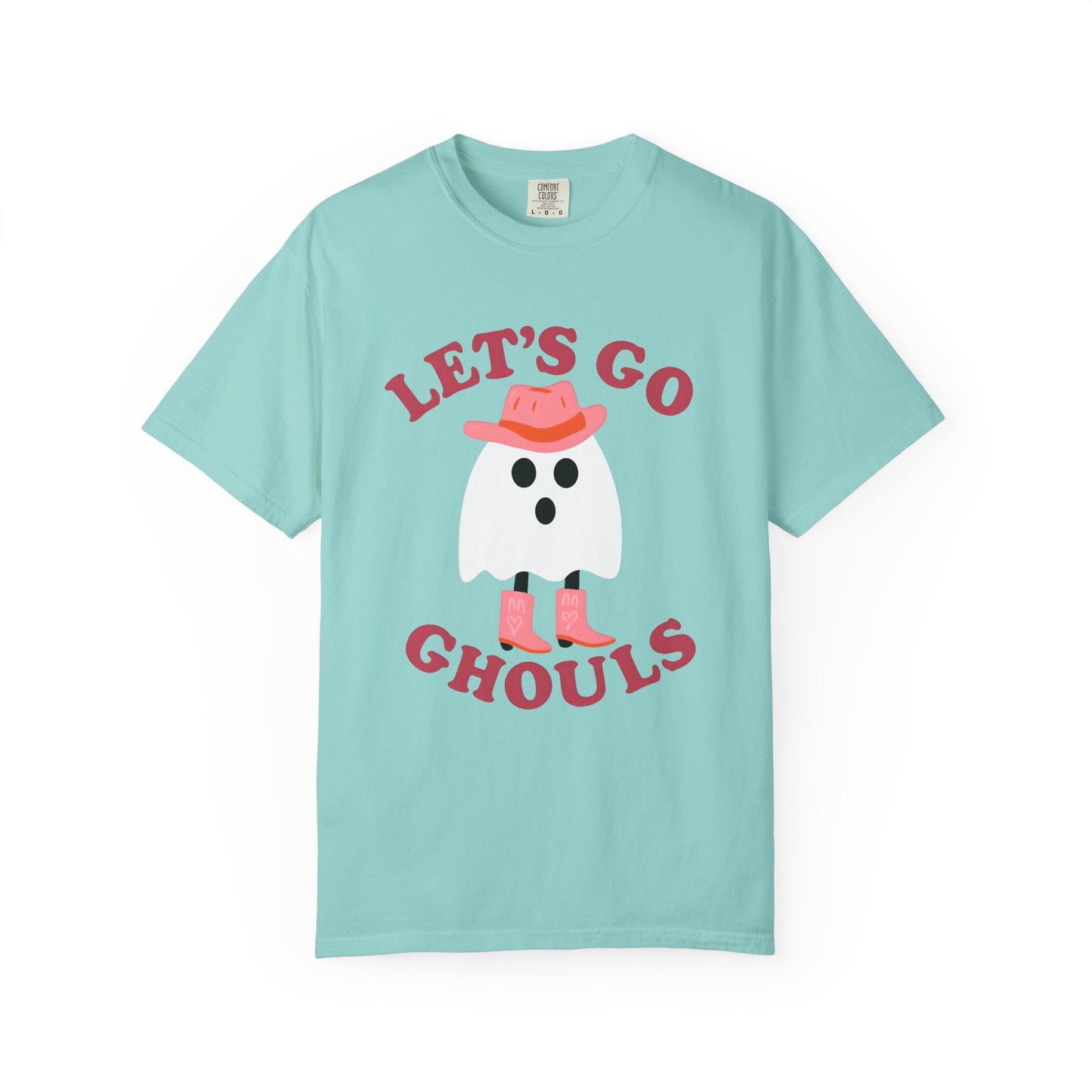 Unisex Garment-Dyed T-shirt Pepper Let's Go Ghouls Western Boots Ghost Halloween