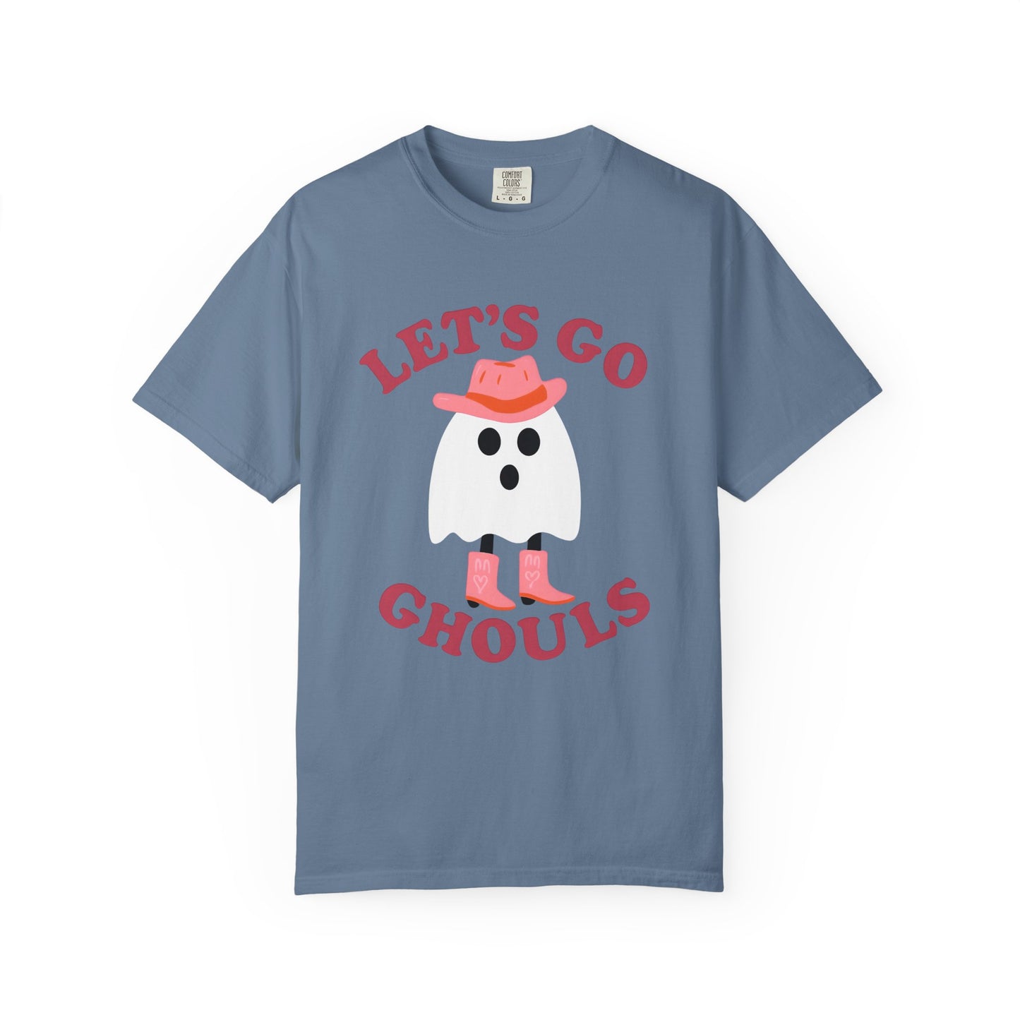 Unisex Garment-Dyed T-shirt Pepper Let's Go Ghouls Western Boots Ghost Halloween